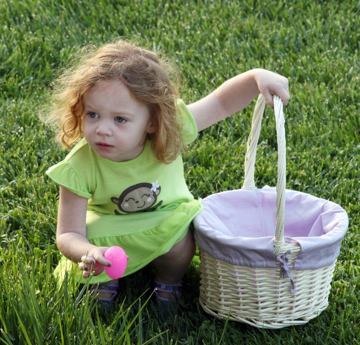 Plucking the first egg